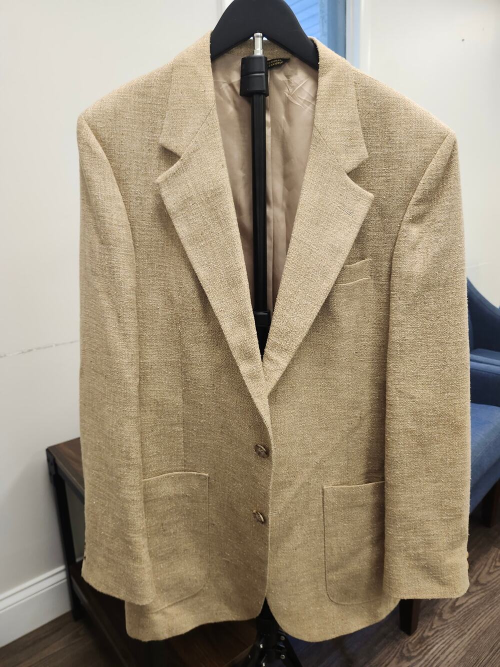 Vintage Coat Tails Men's Single-Breasted 40 Long Silk Blend Sport Coat Blazer